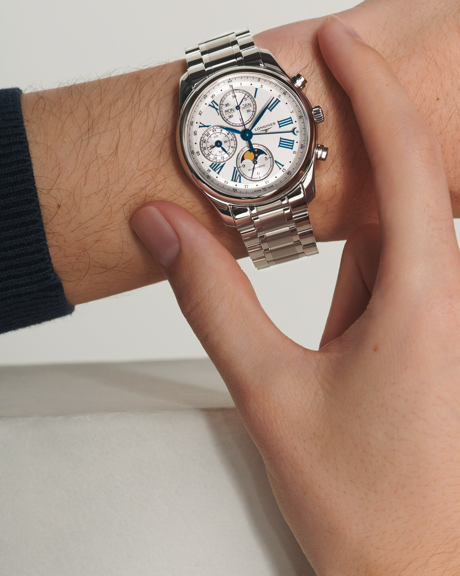 L2.673.4.71.6 マスターコレクション トリプルカレンダー ムーンフェイズ LONGINES ロンジン