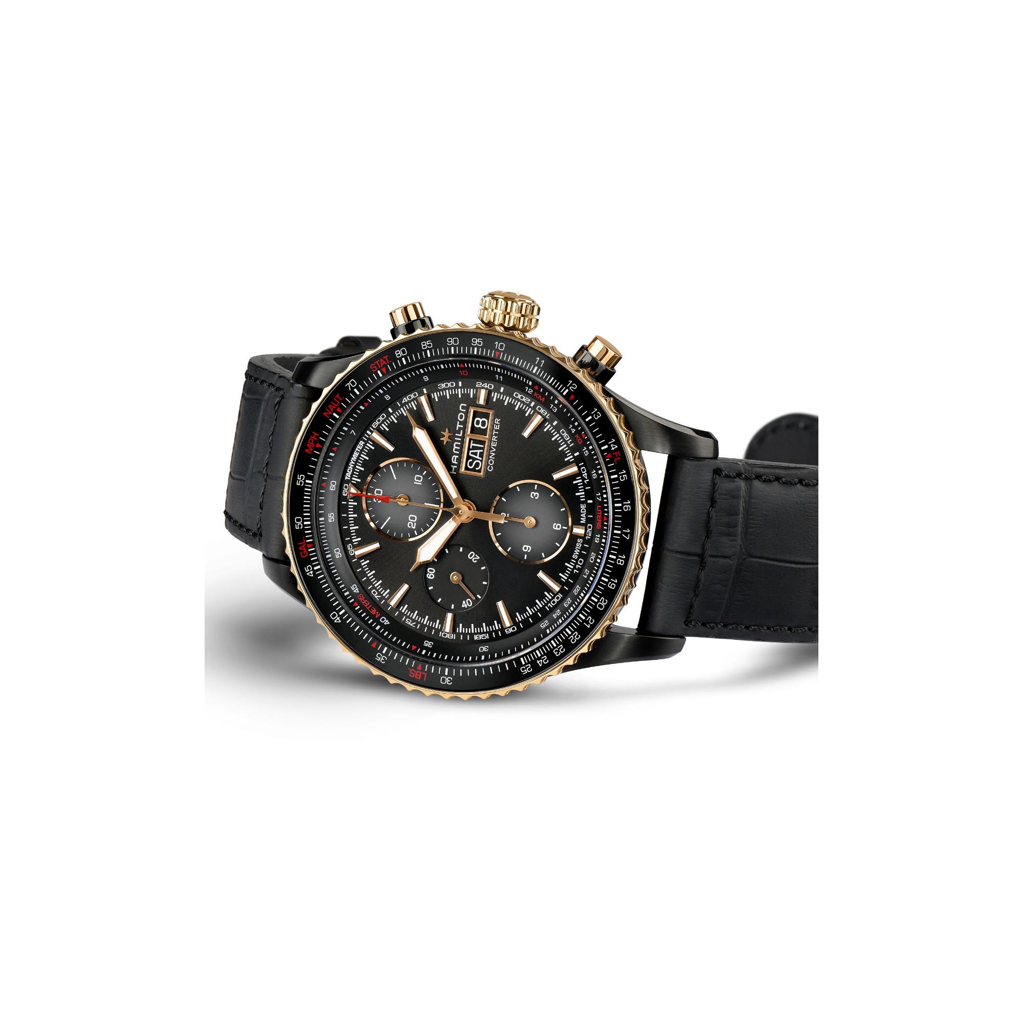 H76736730 カーキアビエーション Coverter Auto Chrono HAMILTON ハミルトン