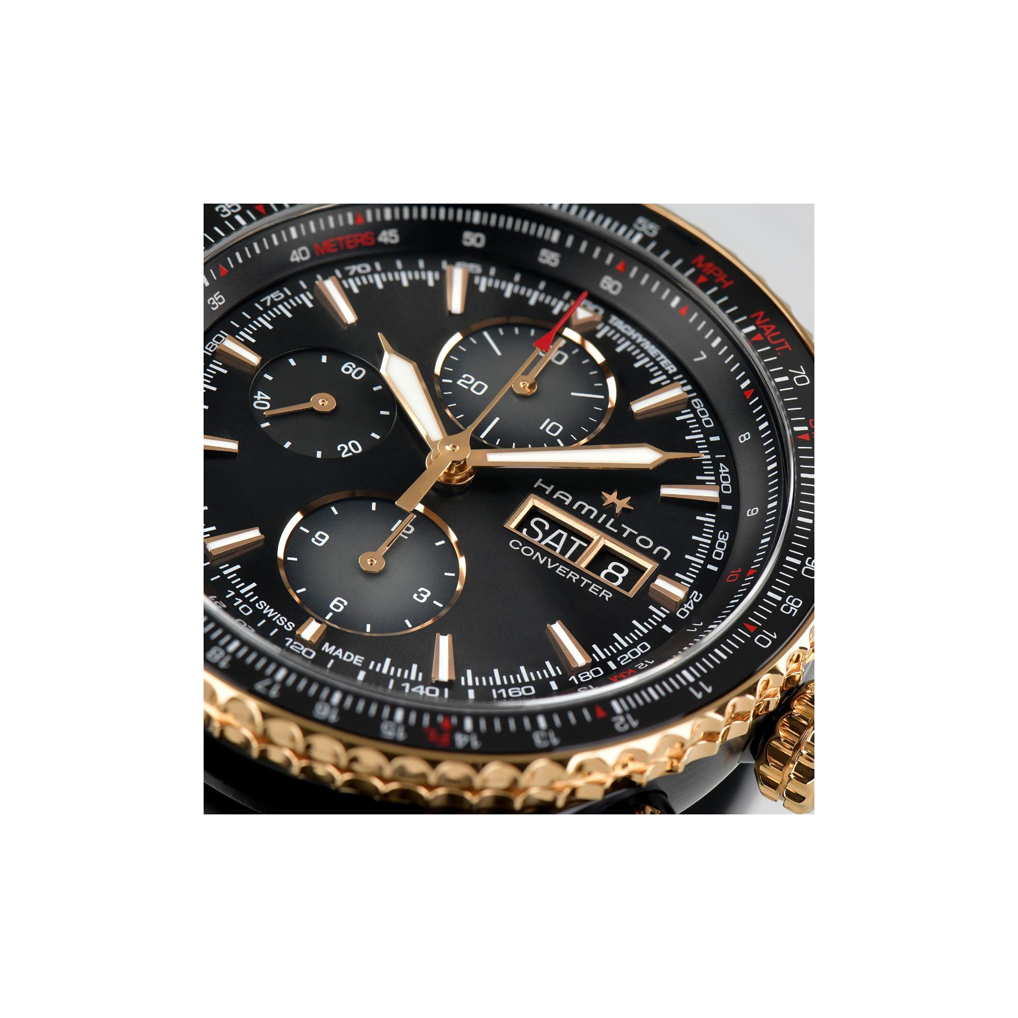 H76736730 カーキアビエーション Coverter Auto Chrono HAMILTON ハミルトン