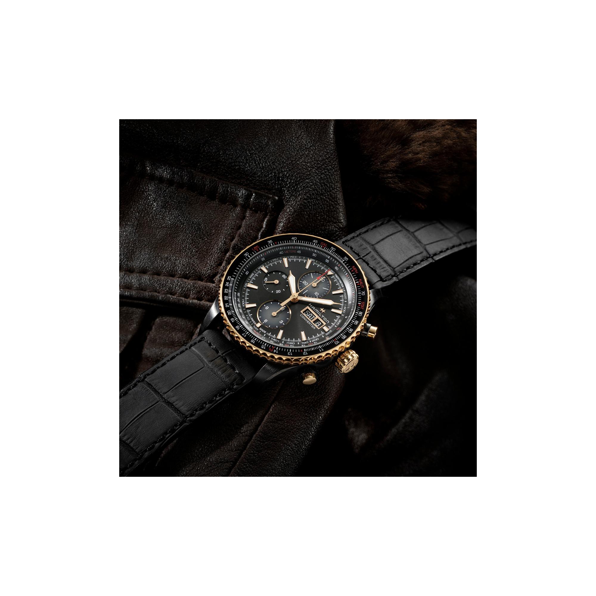 H76736730 カーキアビエーション Coverter Auto Chrono HAMILTON ハミルトン