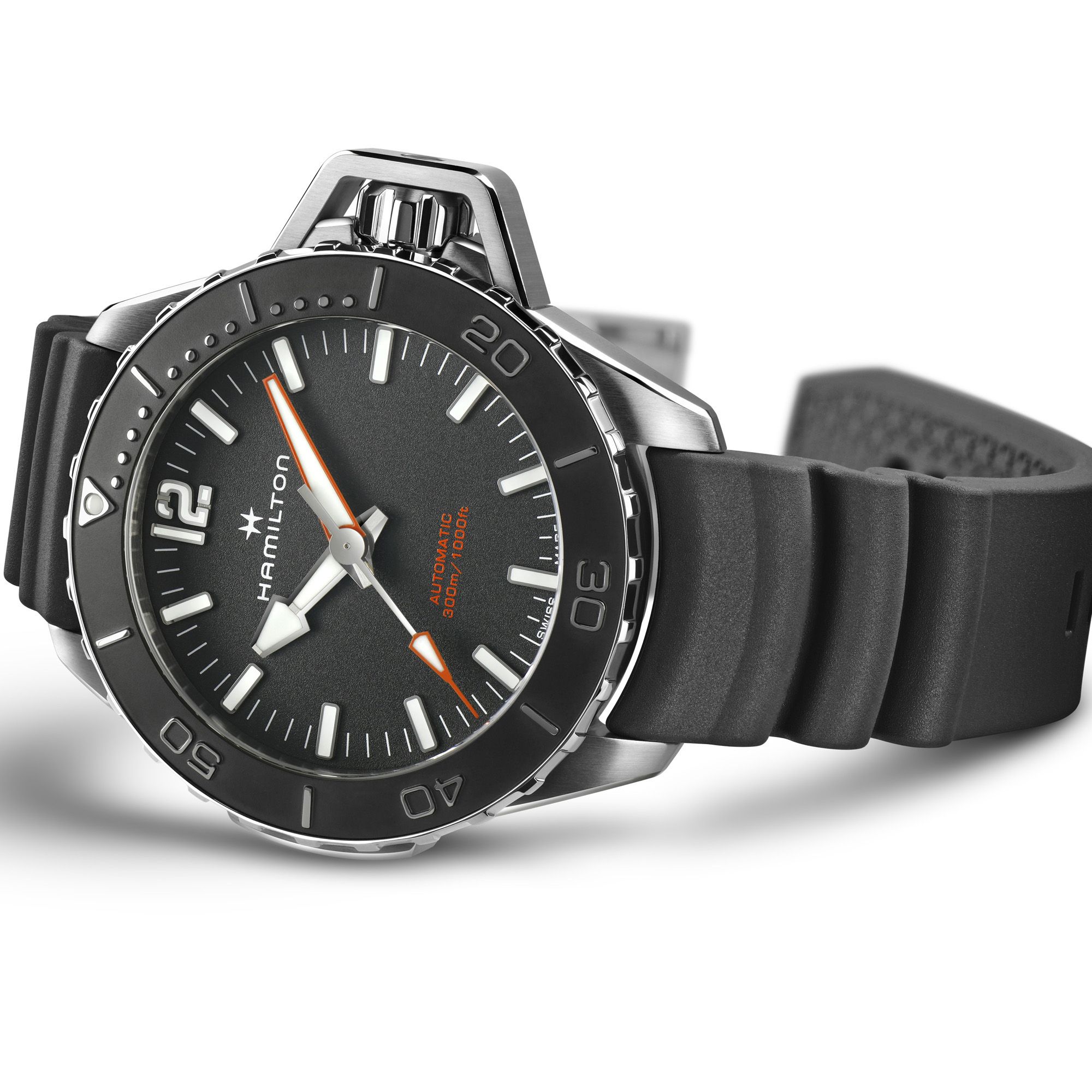 H77825330 カーキ ネイビー オープンウォーター オート 46ｍｍ HAMILTON ハミルトン