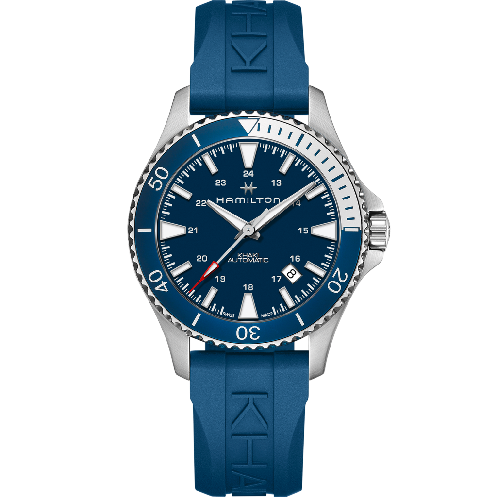 H82345341 カーキ ネイビー Scuba Auto HAMILTON ハミルトン