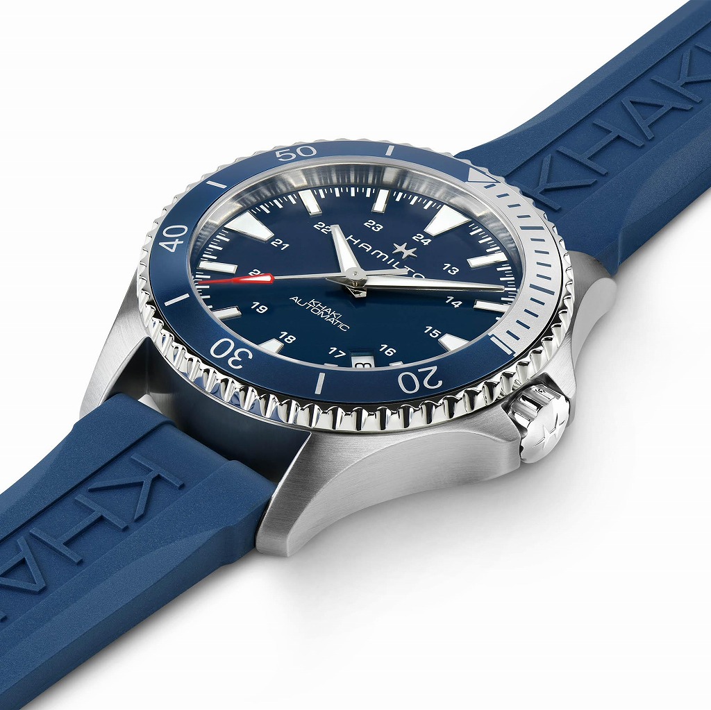 H82345341 カーキ ネイビー Scuba Auto HAMILTON ハミルトン
