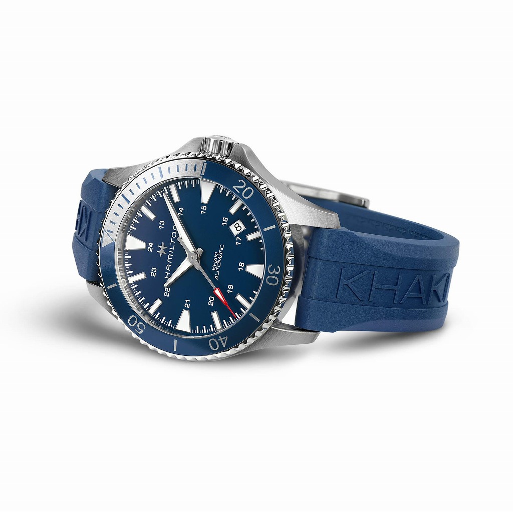 H82345341 カーキ ネイビー Scuba Auto HAMILTON ハミルトン