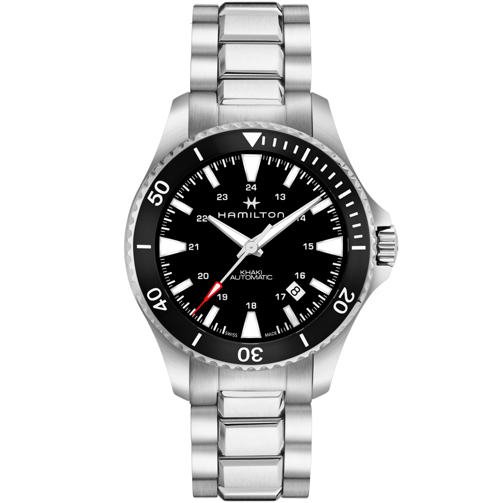 H82335131 カーキ ネイビー Scuba Auto HAMILTON ハミルトン