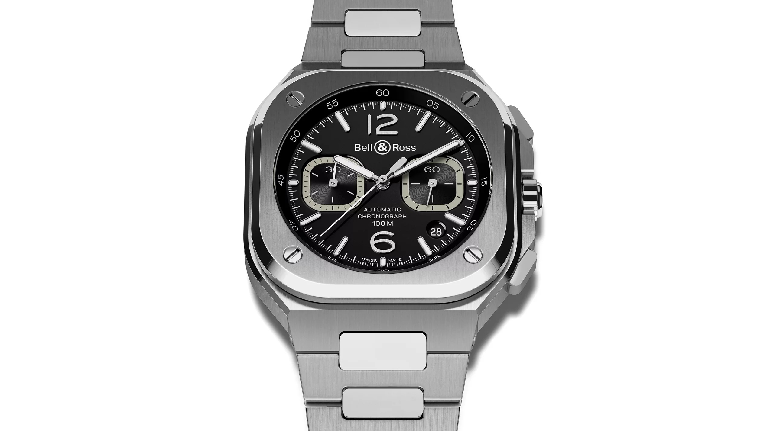 BR05 CHRONO Black Steel BR05C-BL-ST/SST Bell&Ross ベルアンドロス