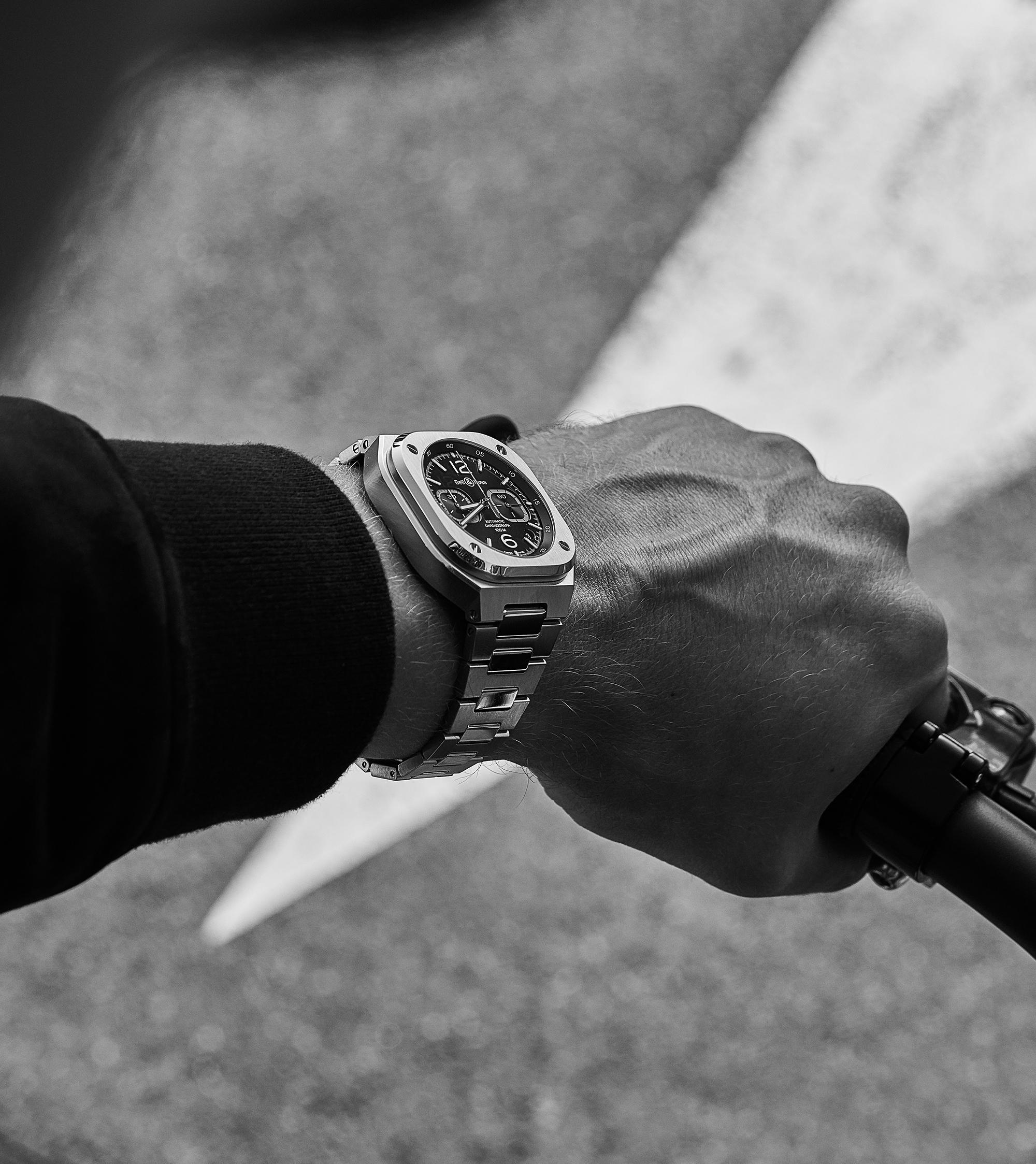 BR05 CHRONO Black Steel BR05C-BL-ST/SST Bell&Ross ベルアンドロス