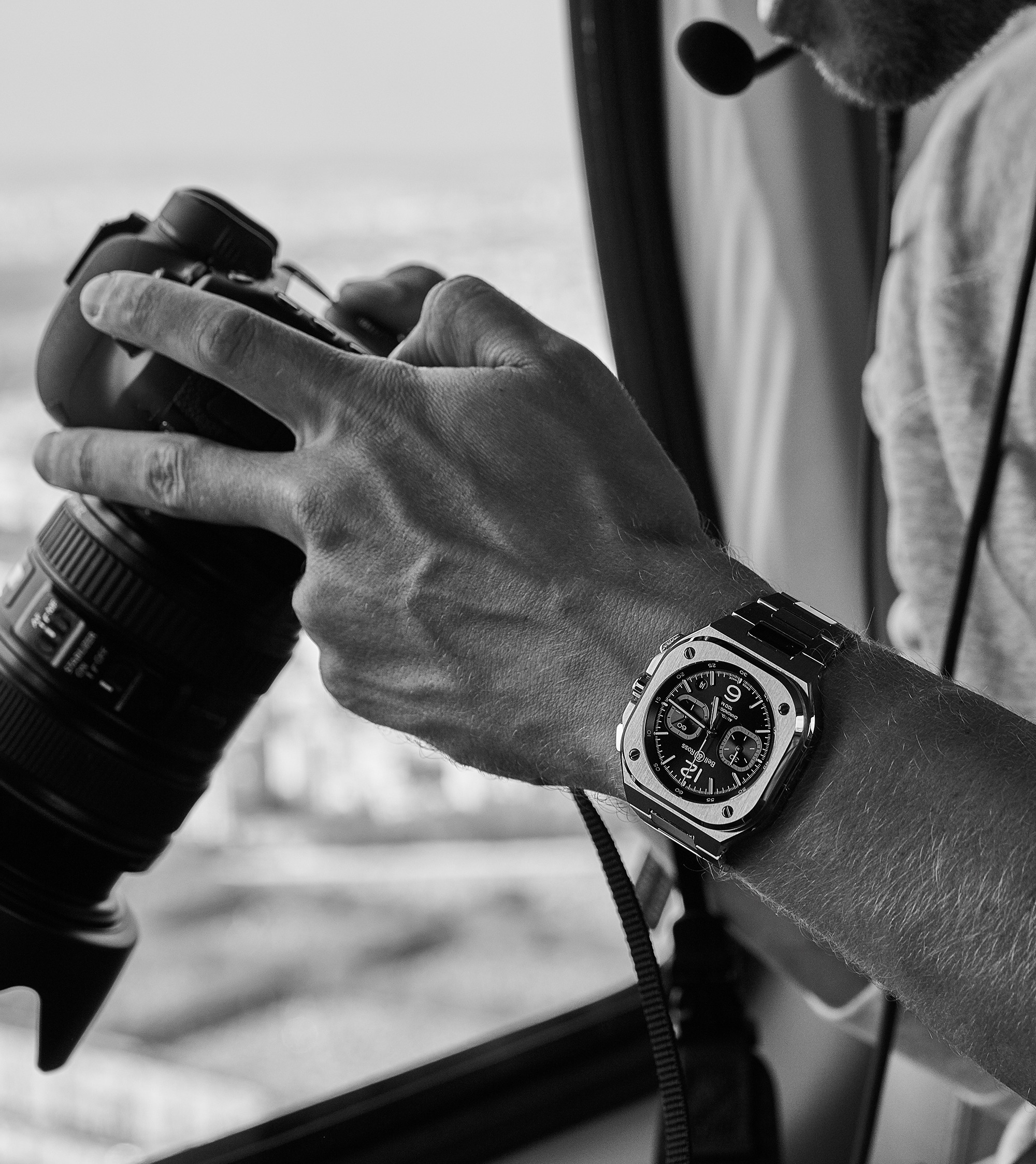 BR05 CHRONO Black Steel BR05C-BL-ST/SST Bell&Ross ベルアンドロス