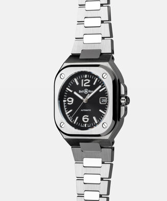 BR 05 BLACK STEEL BR05A-BL-ST/SST Bell&Ross ベル＆ロス