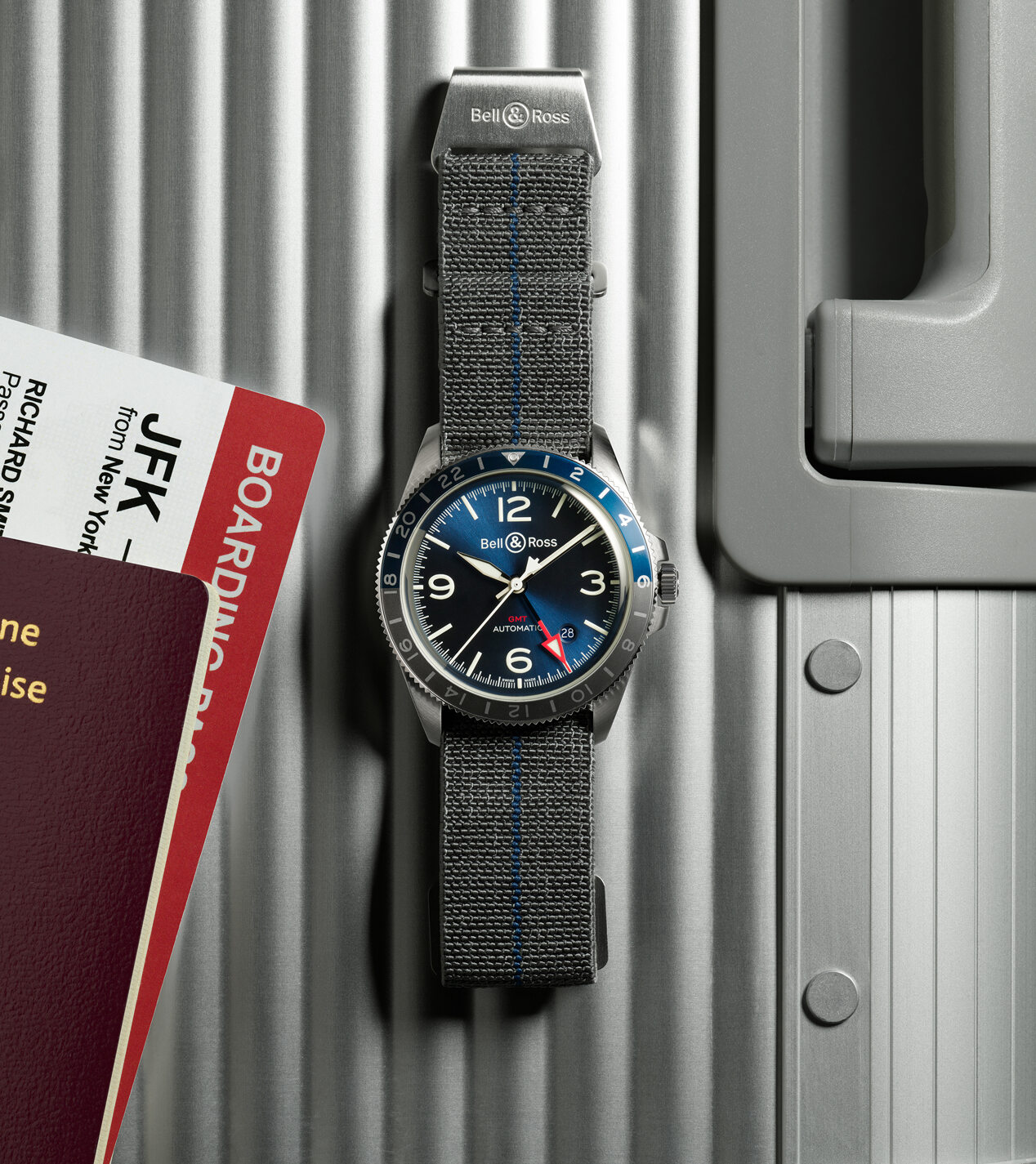 BR V2-93 GMT BLUE BRV293-BLU-ST/SST Bell&Ross ベル＆ロス