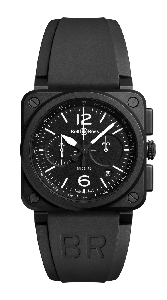 BR-03 Chrono Black Matte BR0394-BL-CE/SRB Bell&Ross ベルアンドロス
