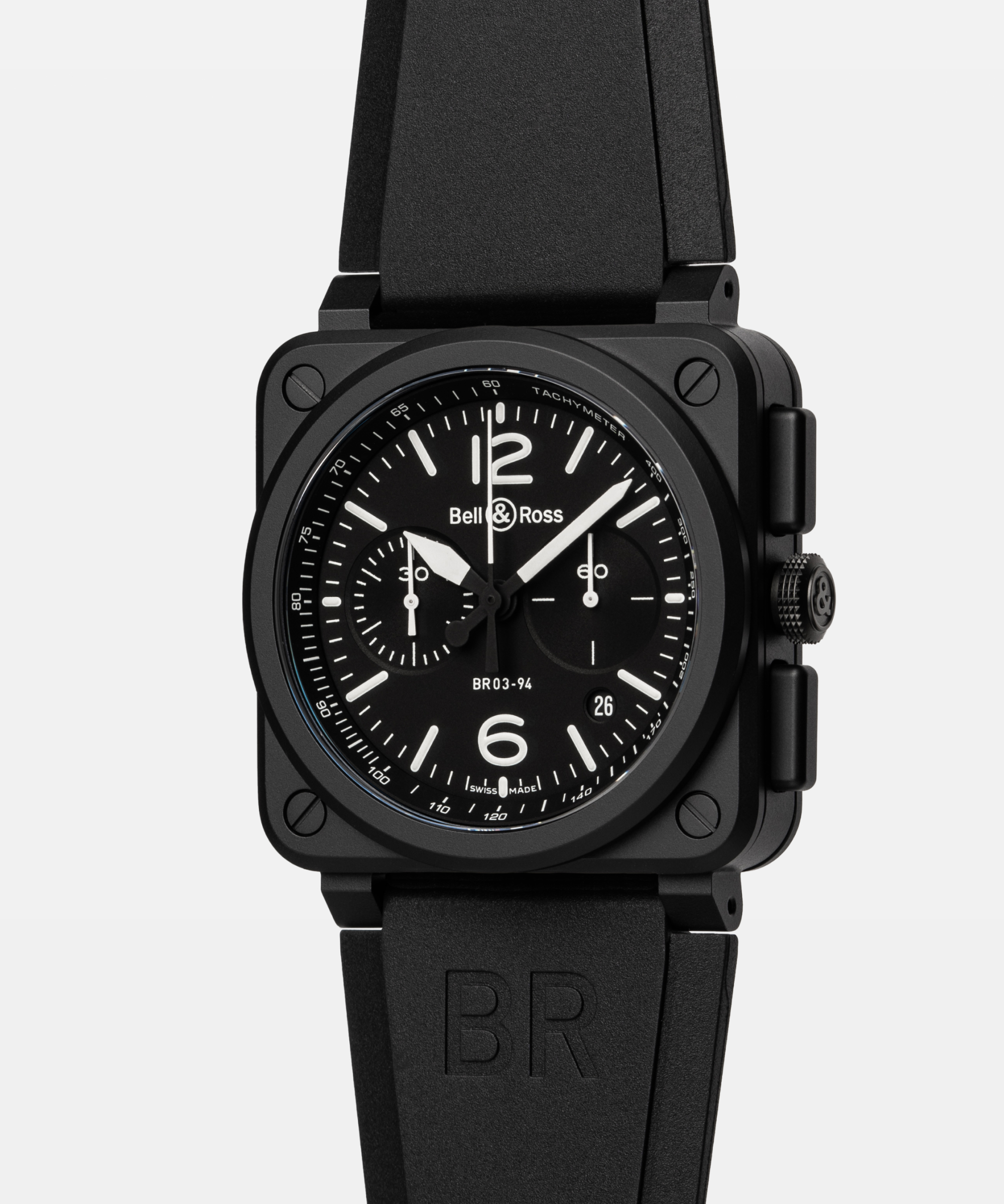 BR-03 Chrono Black Matte BR0394-BL-CE/SRB Bell&Ross ベルアンドロス