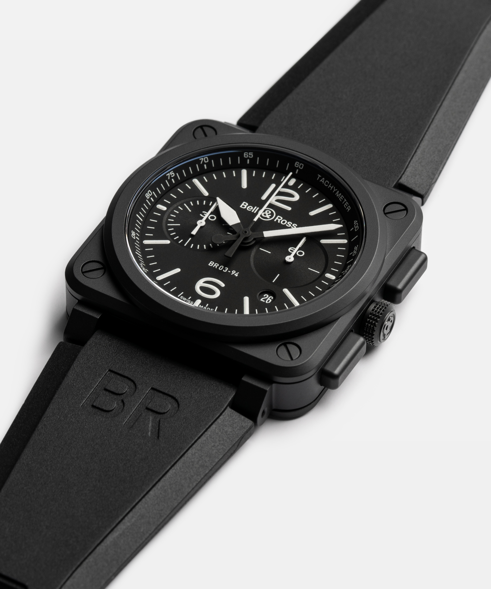 BR-03 Chrono Black Matte BR0394-BL-CE/SRB Bell&Ross ベルアンドロス