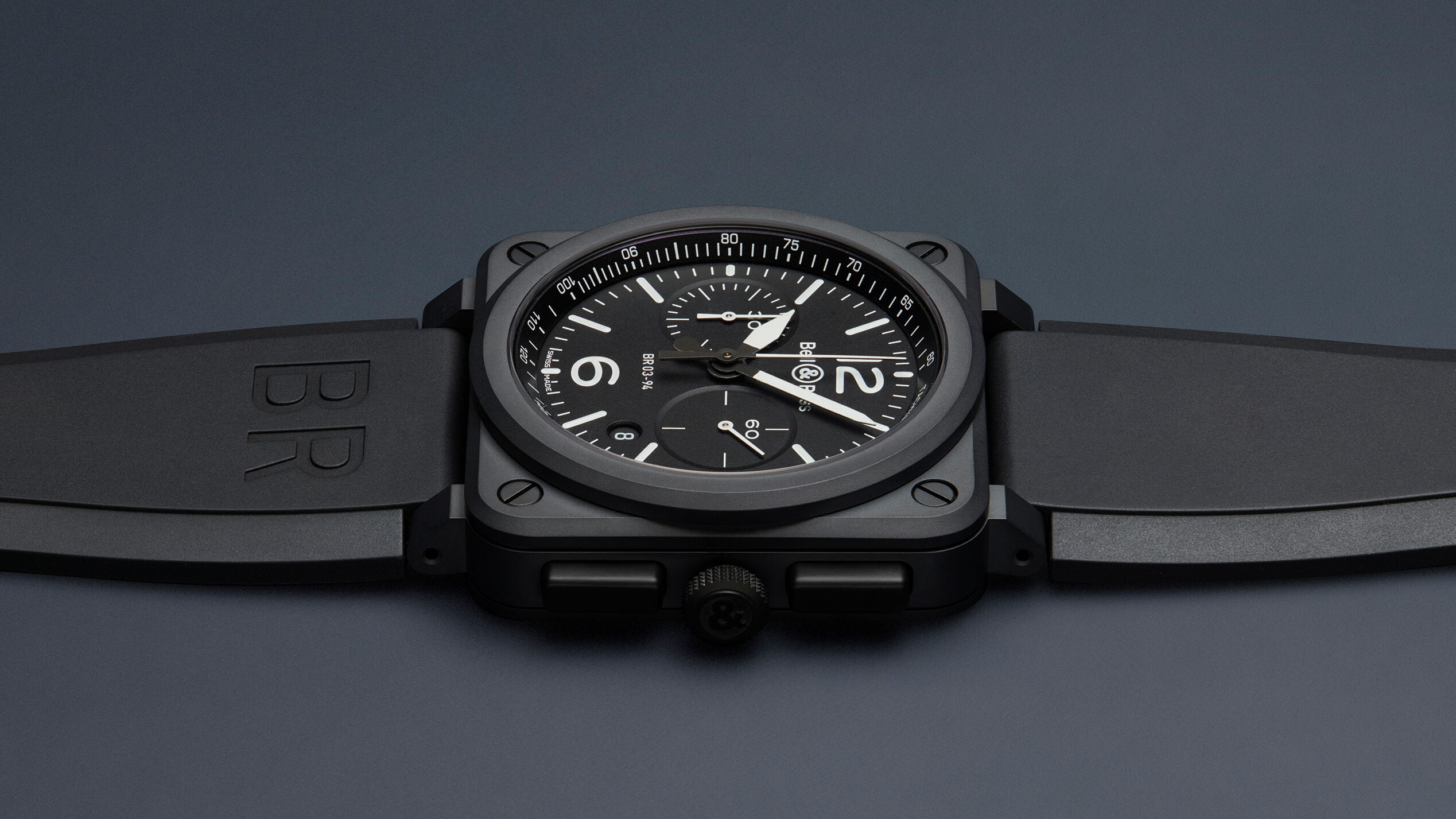 BR-03 Chrono Black Matte BR0394-BL-CE/SRB Bell&Ross ベルアンドロス