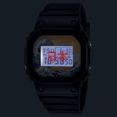 カシオ CASIO G-SHOCK DW-5600KHK24-1JR DIGITAL 5600 SERIES 神奈川沖浪裏
