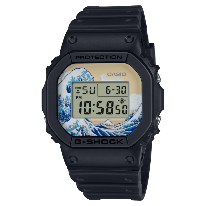 カシオ CASIO G-SHOCK DW-5600KHK24-1JR DIGITAL 5600 SERIES 神奈川沖浪裏