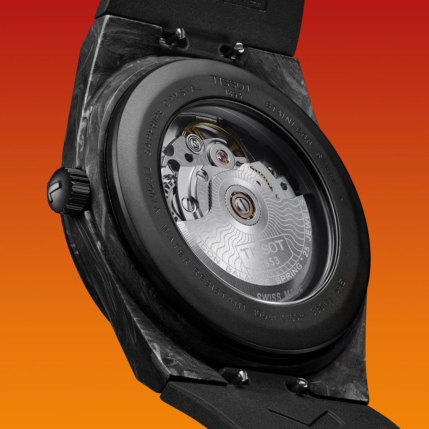 ティソ  TISSOT PRX パワーマティック 80 40mm カーボン