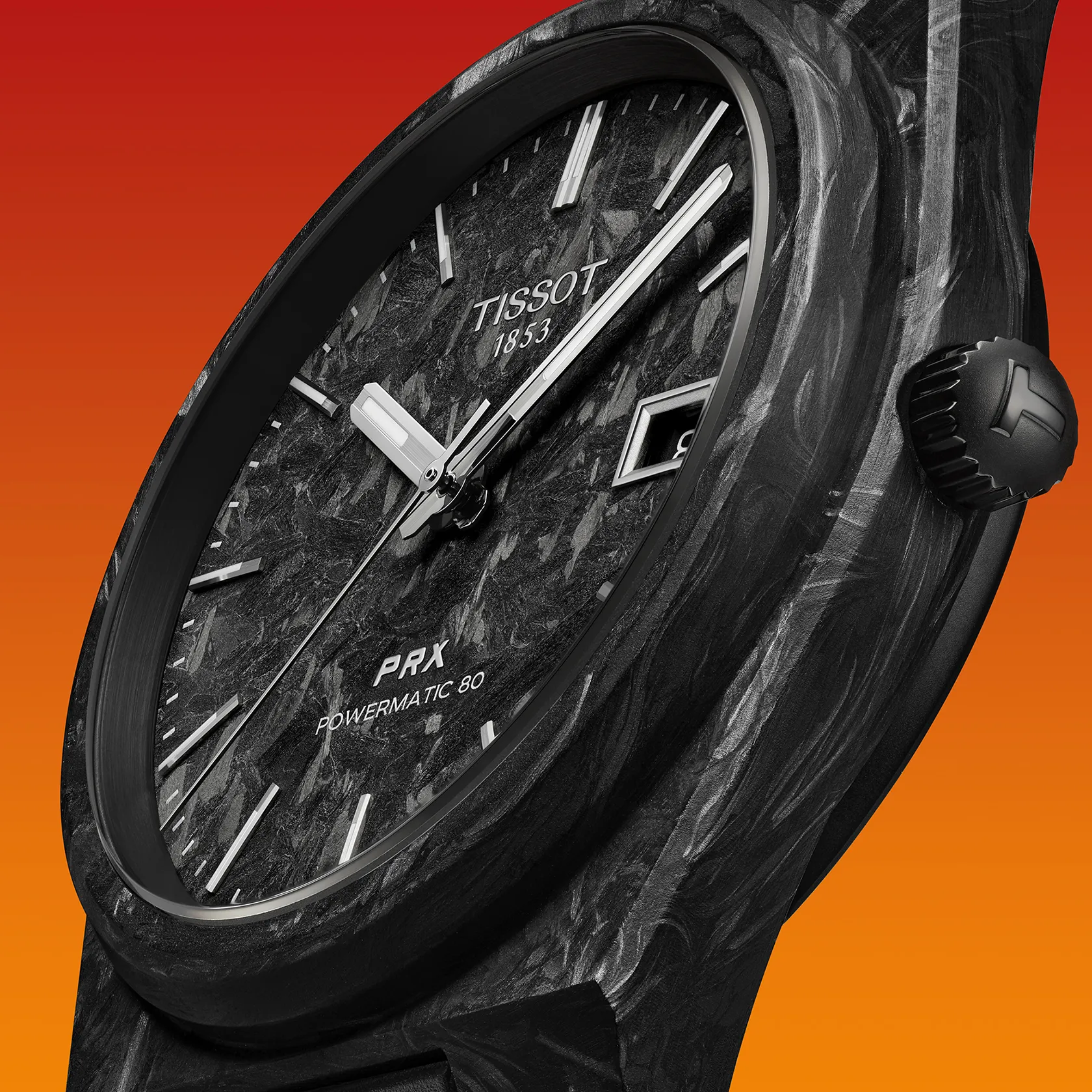 ティソ  TISSOT PRX パワーマティック 80 40mm カーボン
