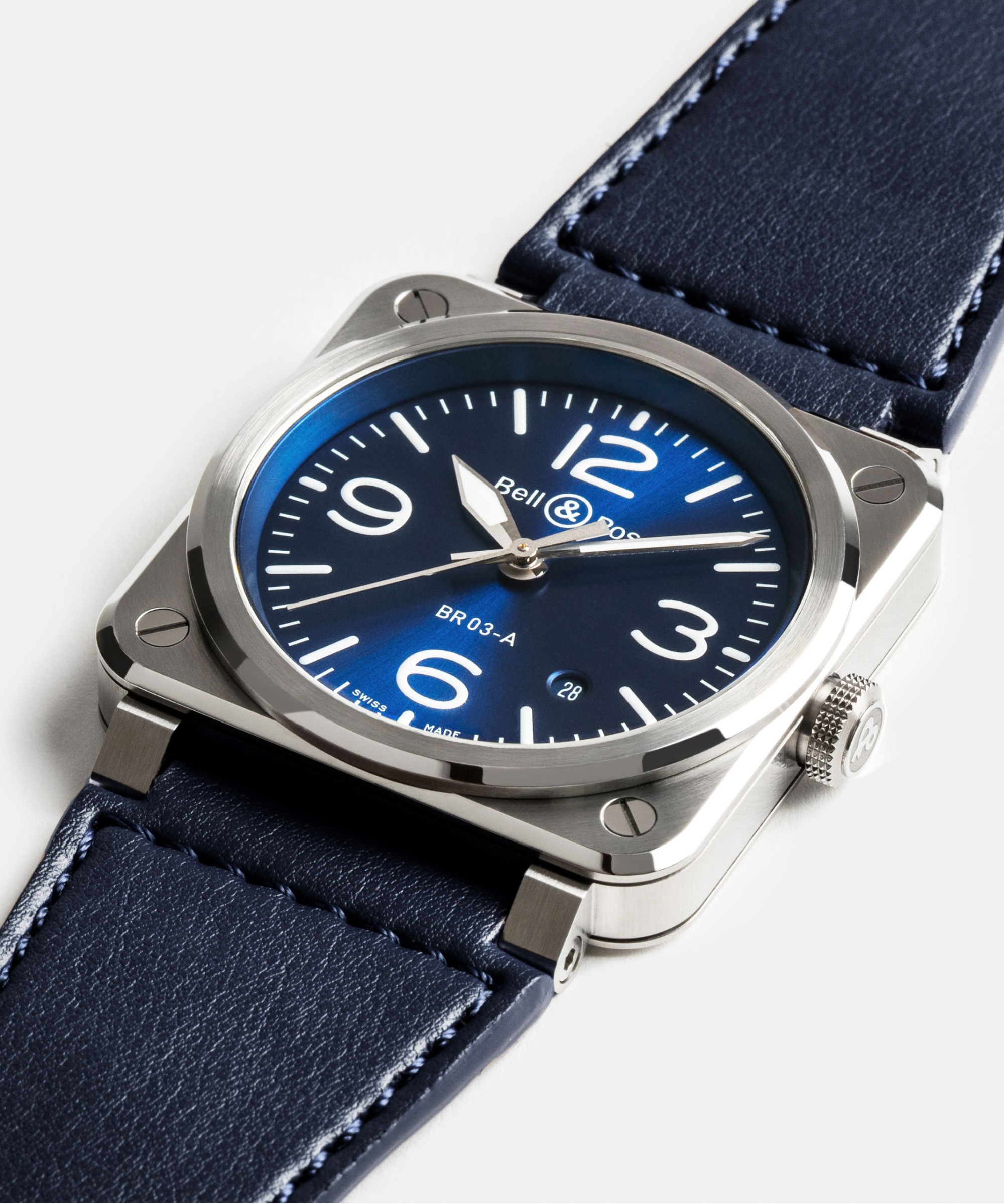 ベル＆ロス Bell&Ross BR03A-BLU-ST/SCA BR 03 BLUE STEEL ベルアンドロス