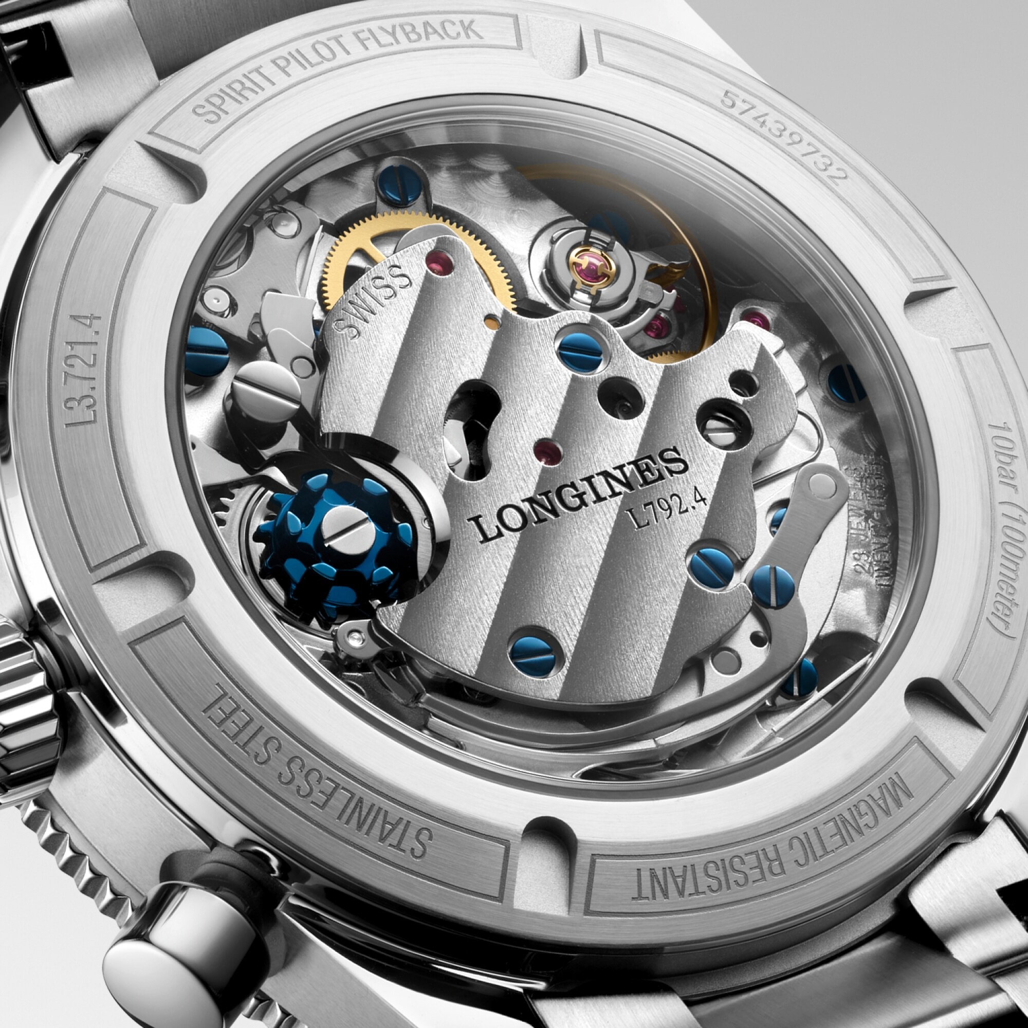 ロンジン LONGINES L3.721.4.53.6 SPIRIT PILOT FLYBACK