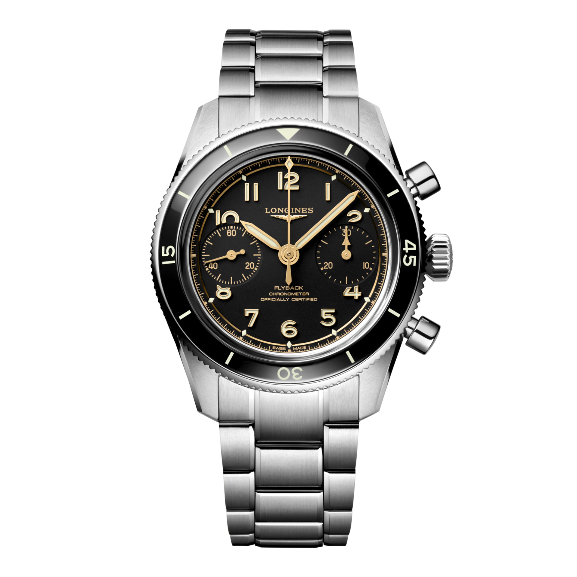 ロンジン LONGINES L3.721.4.53.6 SPIRIT PILOT FLYBACK