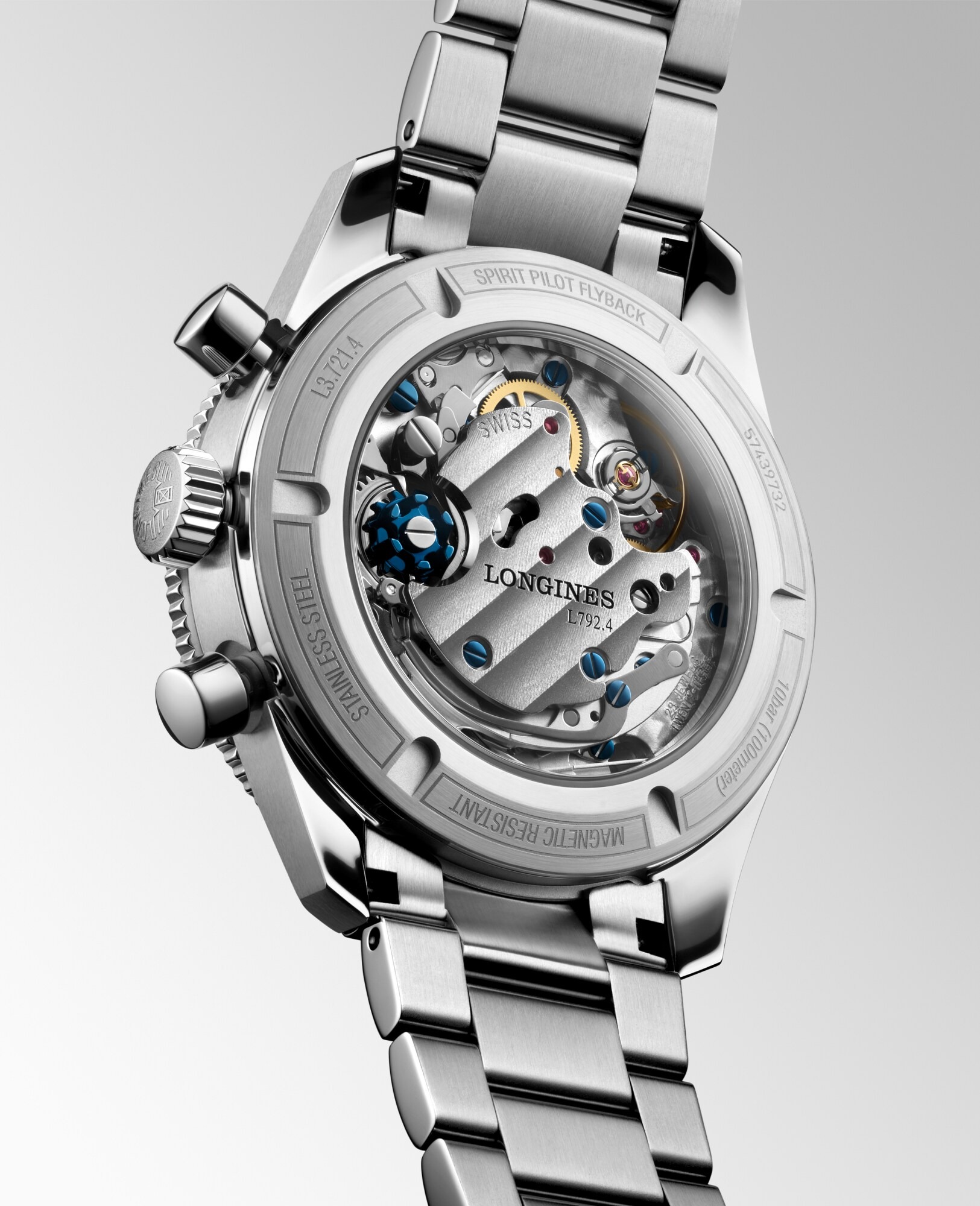 ロンジン LONGINES L3.721.4.53.6 SPIRIT PILOT FLYBACK