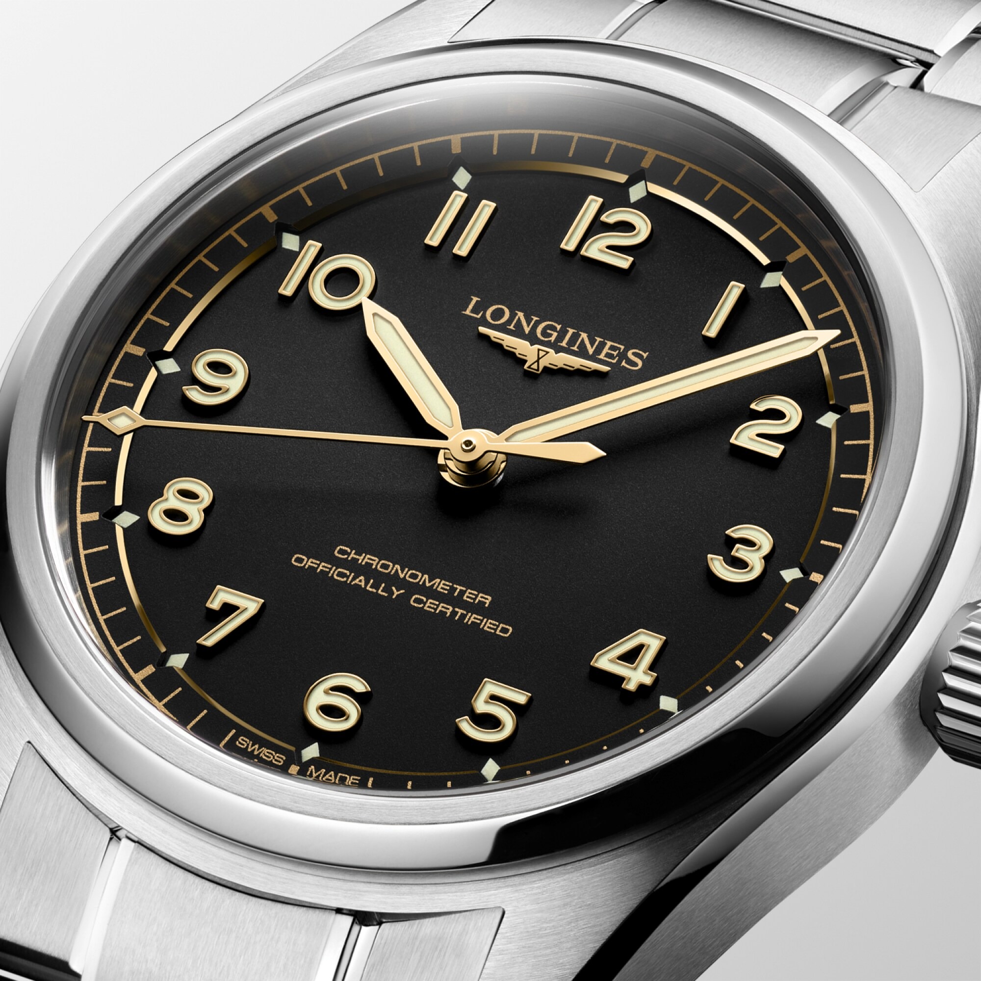 ロンジン LONGINES L3.809.4.53.6 SPIRIT PILOT