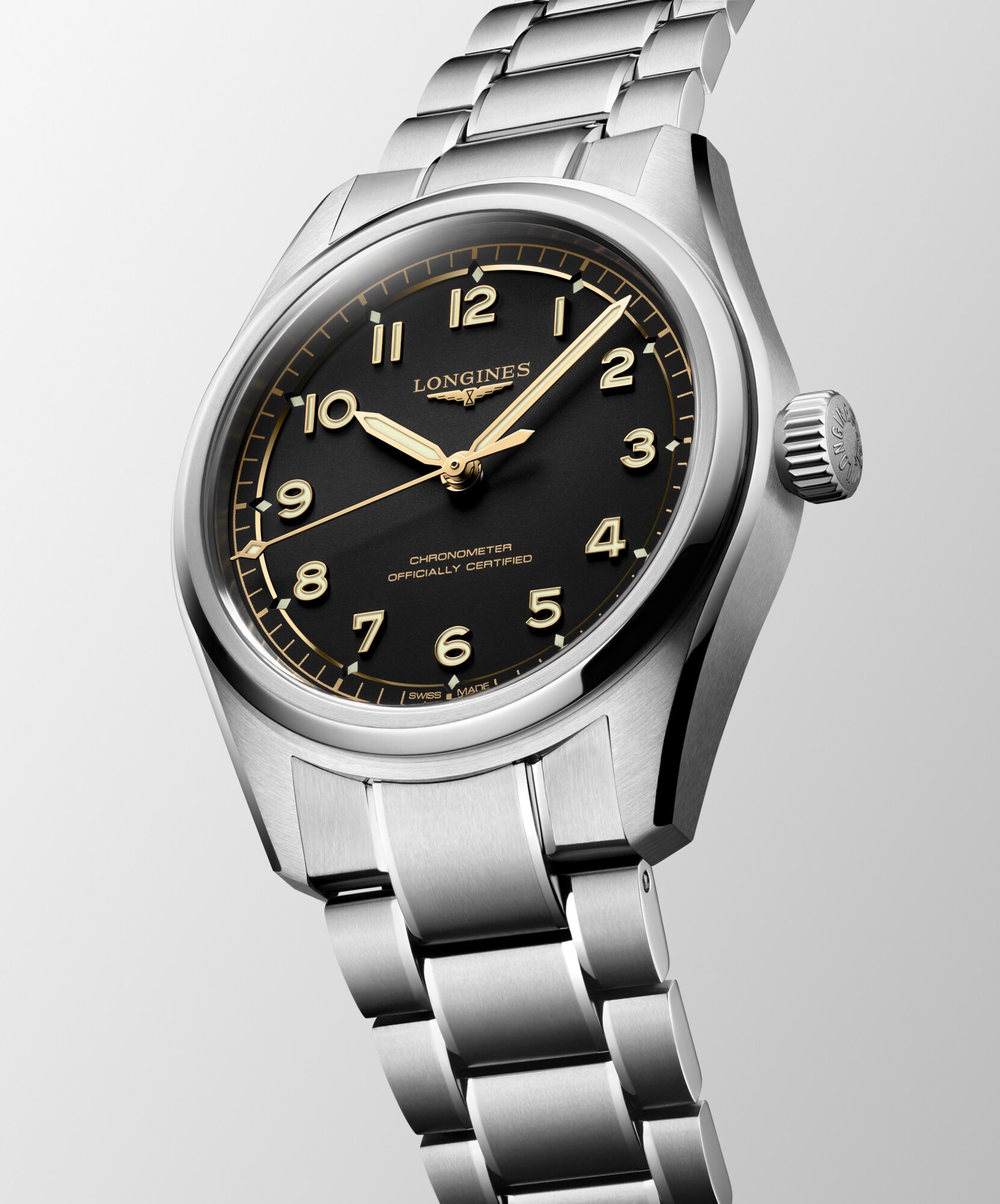 ロンジン LONGINES L3.809.4.53.6 SPIRIT PILOT
