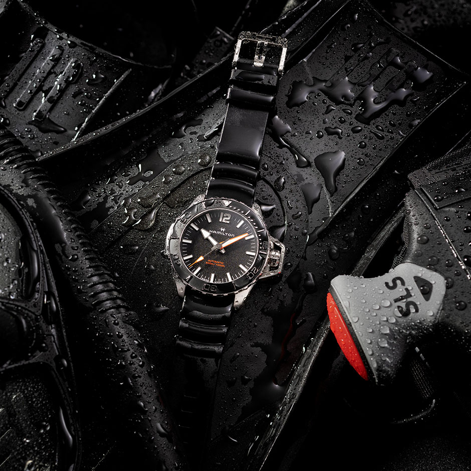 H77825330 カーキ ネイビー オープンウォーター オート 46ｍｍ HAMILTON ハミルトン