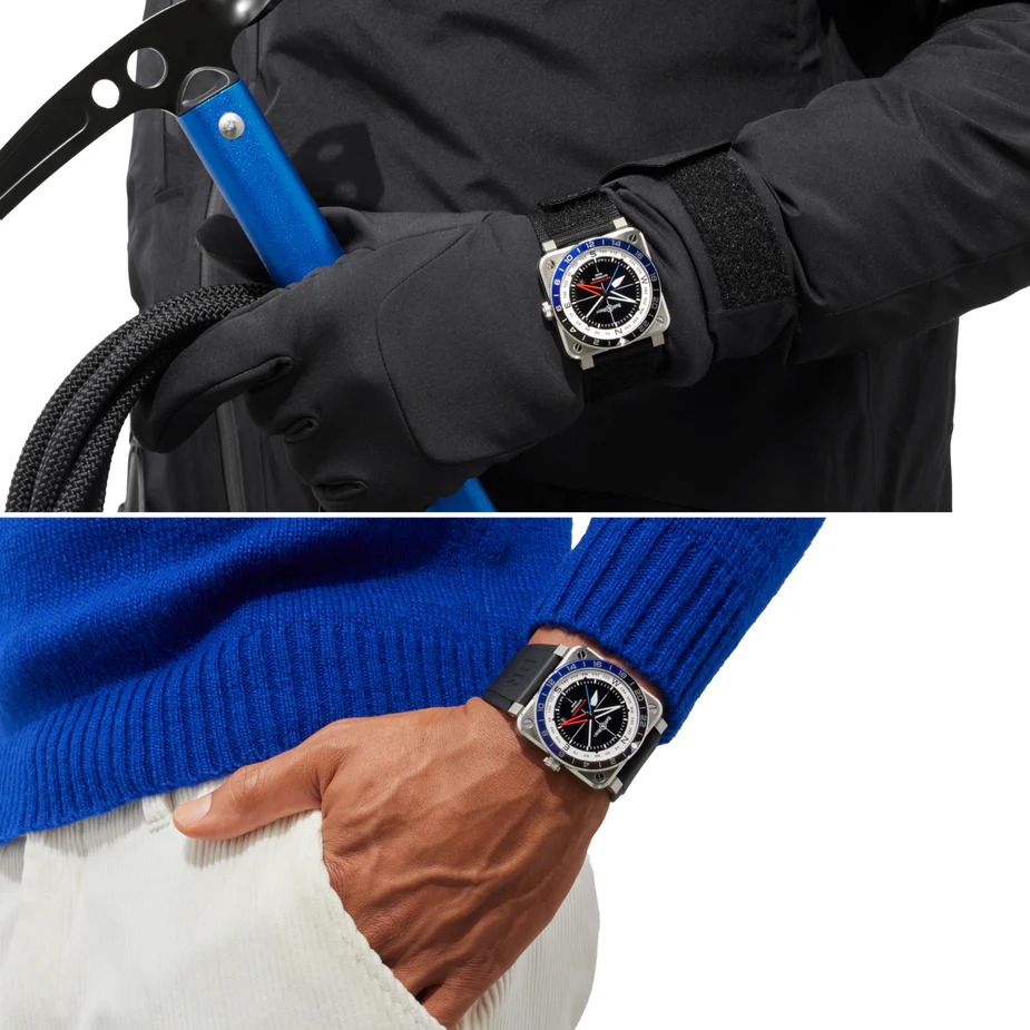 【世界限定250本】ベル＆ロス Bell&Ross BR0393-COM-ST/SRB BR-03 GMT Compass 自動巻