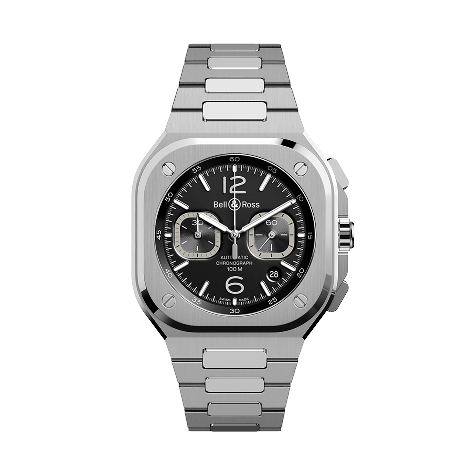 BR05 CHRONO Black Steel BR05C-BL-ST/SST Bell&Ross ベルアンドロス