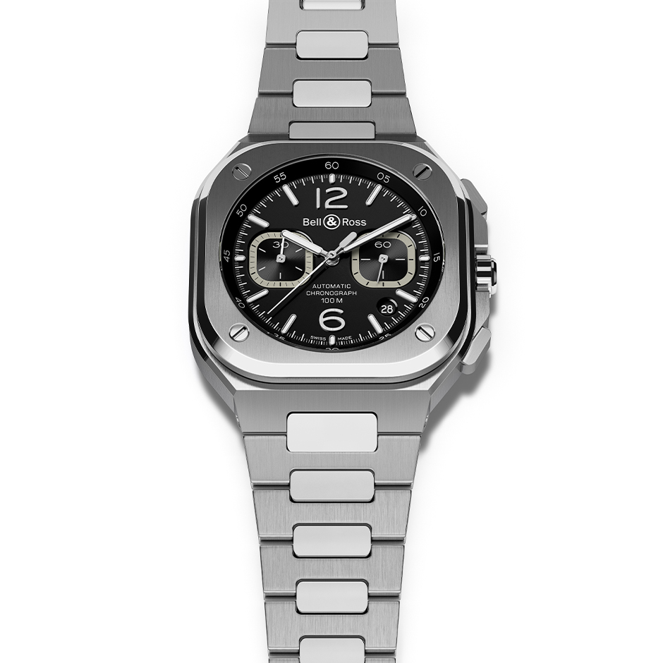 BR05 CHRONO Black Steel BR05C-BL-ST/SST Bell&Ross ベルアンドロス