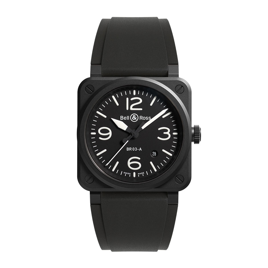 BR 03 BLACK MATTE BR03A-BL-CE/SRB Bell&Ross ベル＆ロス