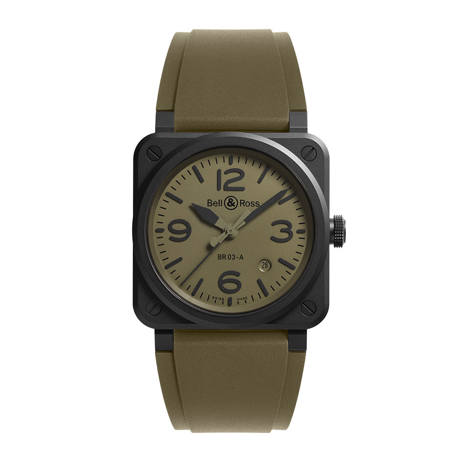 BR 03 MILITARY CERAMIC BR03A-MIL-CE/SRB Bell&Ross ベル＆ロス